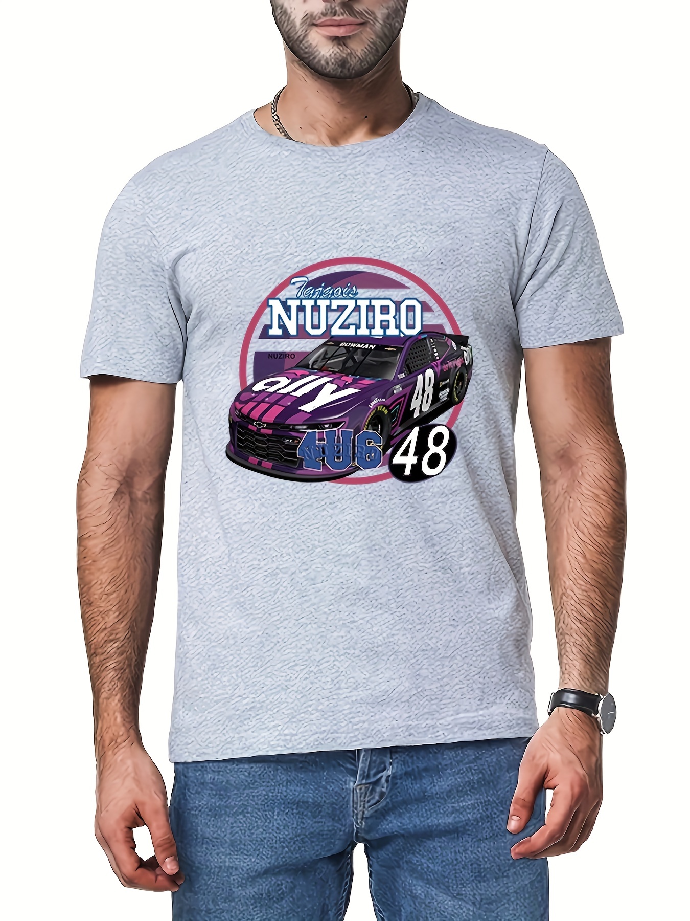 Hombre Camiseta con estampa de Chevrolet