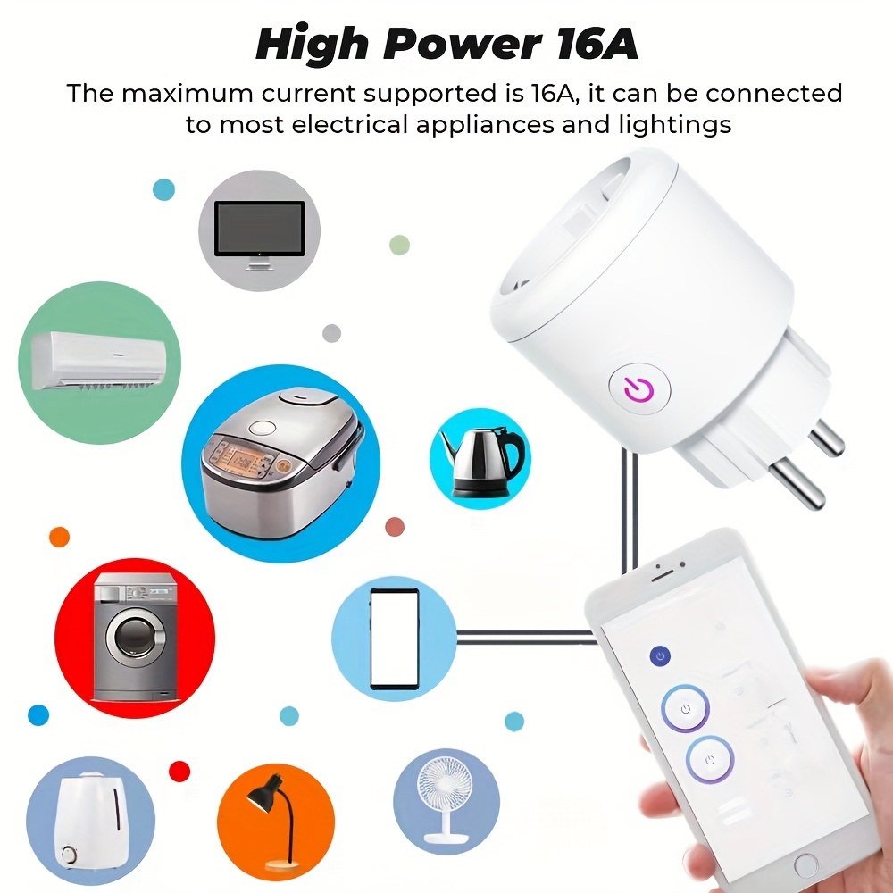 Aigostar Prise Connectée Alexa, Mini Smart Power Plug Compatible avec Alexa  et Google Home, Prise Connectée WiFI Aucun Hub Requis, Télécommande et  Commande Vocale à l'aide de l'application, 10A 2PCS : 