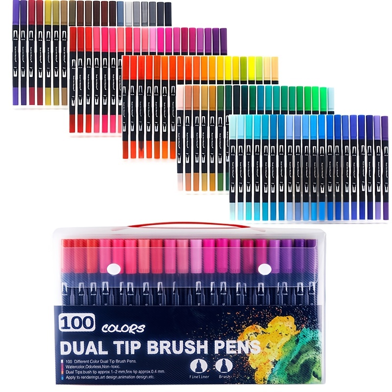 Bright Ideas: Bright Ideas: 20 Double-Ended Colored Brush Pens: (Dual Brush  Pens, Brush Pens for Lettering, Brush Pens with Dual Tips) (Other) 