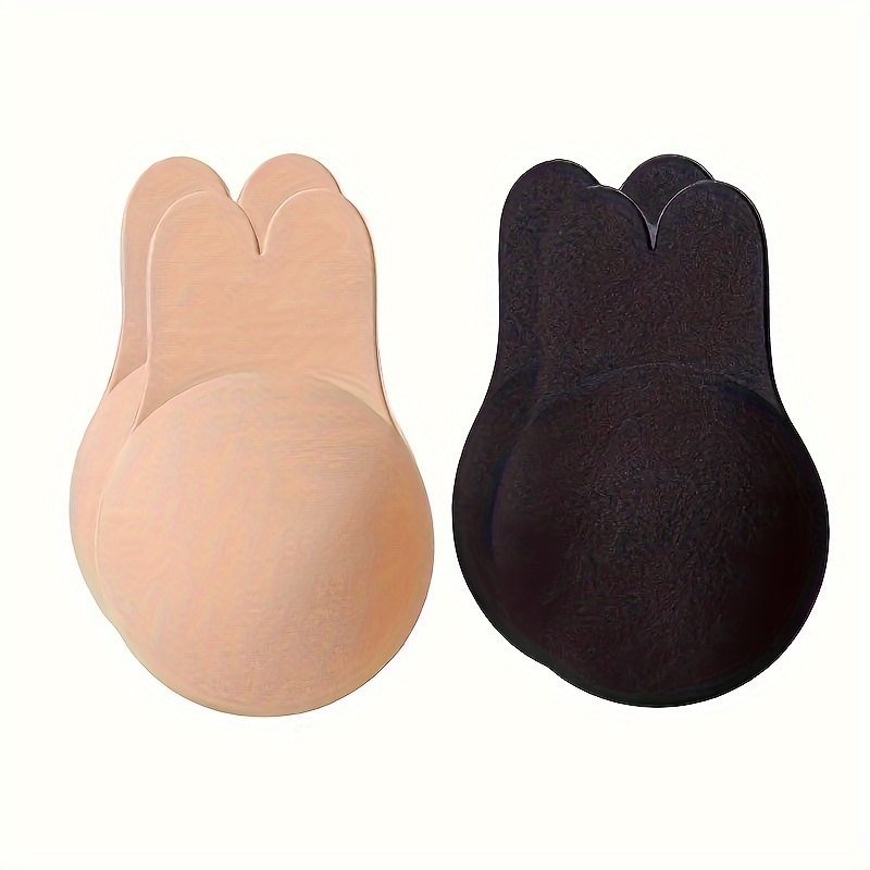 2 Pairs Reusable Adhesive Silicone Breast Lift Nipple Covers Push