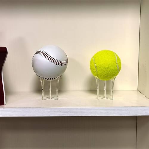 2pcs acrylic baseball display rack multi function transparent ball stand display holder for baseball tennis ball