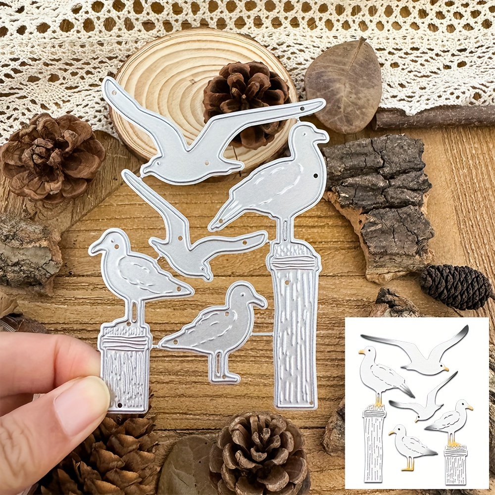 

Original Lovely Seagulls Diy Nesting Frame Die Cuts For Card Making, Metal Cutting Dies, Scrapbooking Paper Craft Knife Mould, Embossing Tools, Diy Scrapbooking & Stamping Supplies