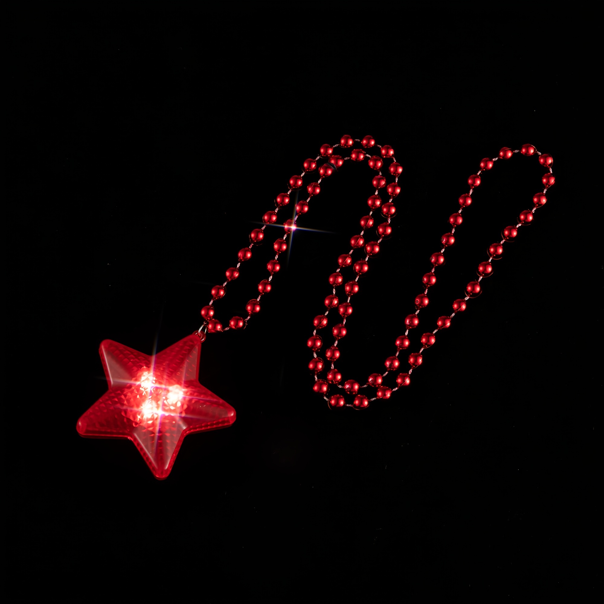 FlashingBlinkyLights New Years Eve Party Star Shaped Bead