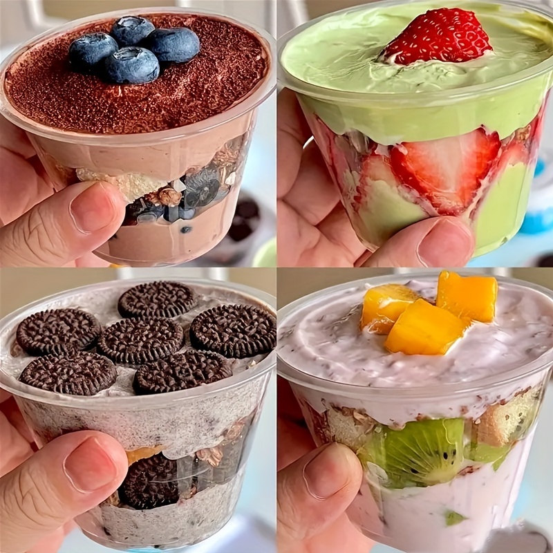 Mini Cake Cup Set Perfect Mousse Ice Cream Fruit Salad - Temu