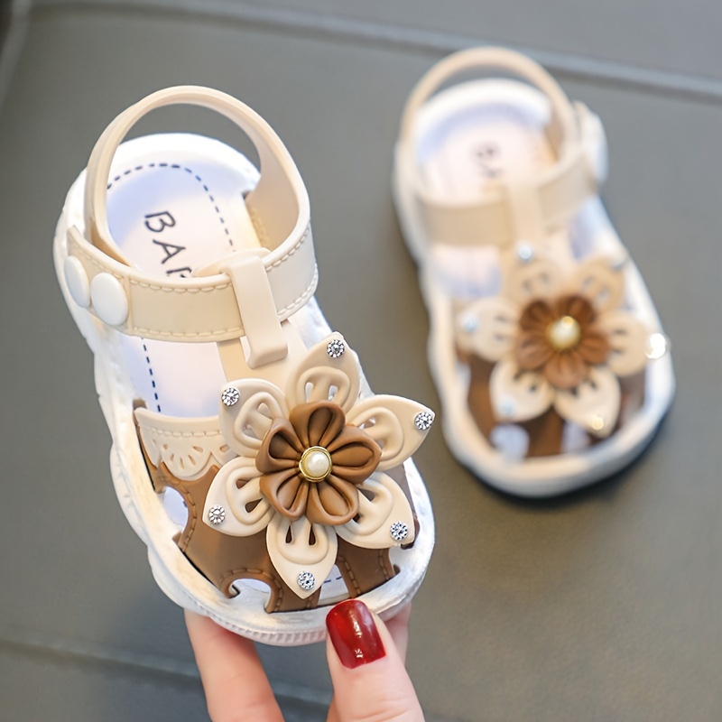 JIAGEYA Sandales pour bébés filles avec décor de fleurs 2023