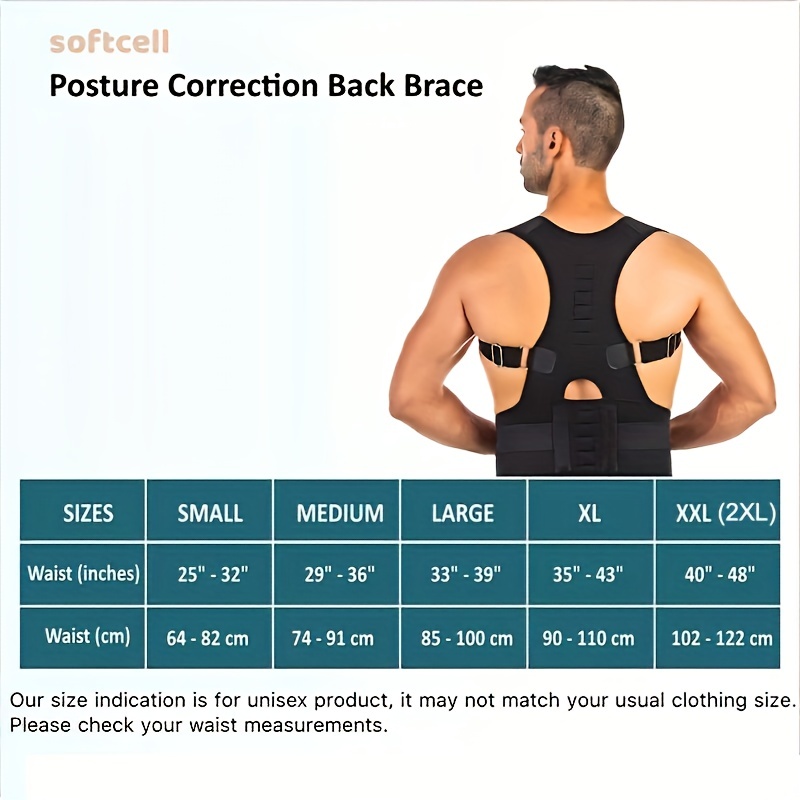 Unisex Bio-Magnetic Posture Corrector Thoracic Lumbosacral Orthosis– Maxar  Braces