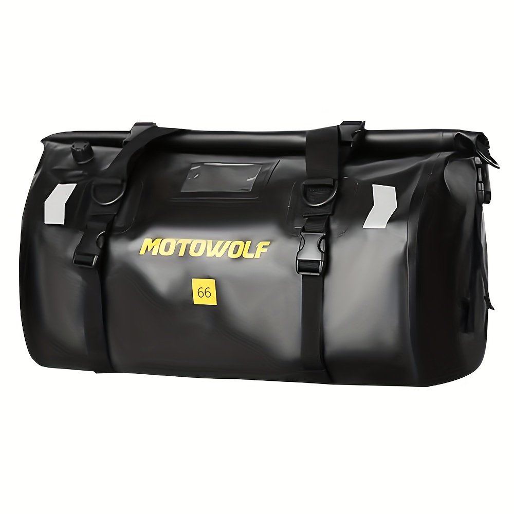 tacxmotorrad 66L dry Bag Motorcycle Tail Bag Waterproof duffel Bag Saddle  bag motorcycle accessories Travel Luggage bag for Motorcycles,Camping