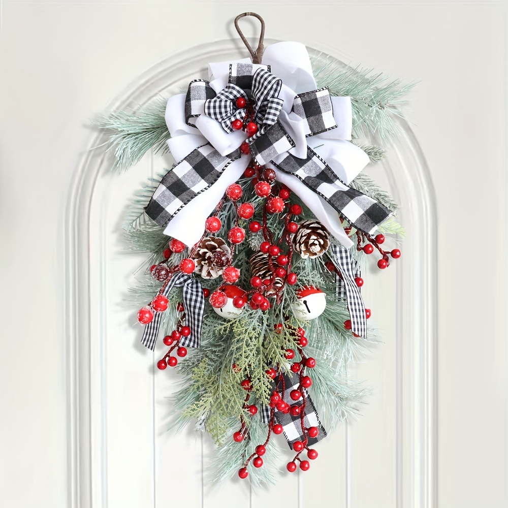 Christmas Swag Winter Wreath Holiday Swag Christmas Door Hanging