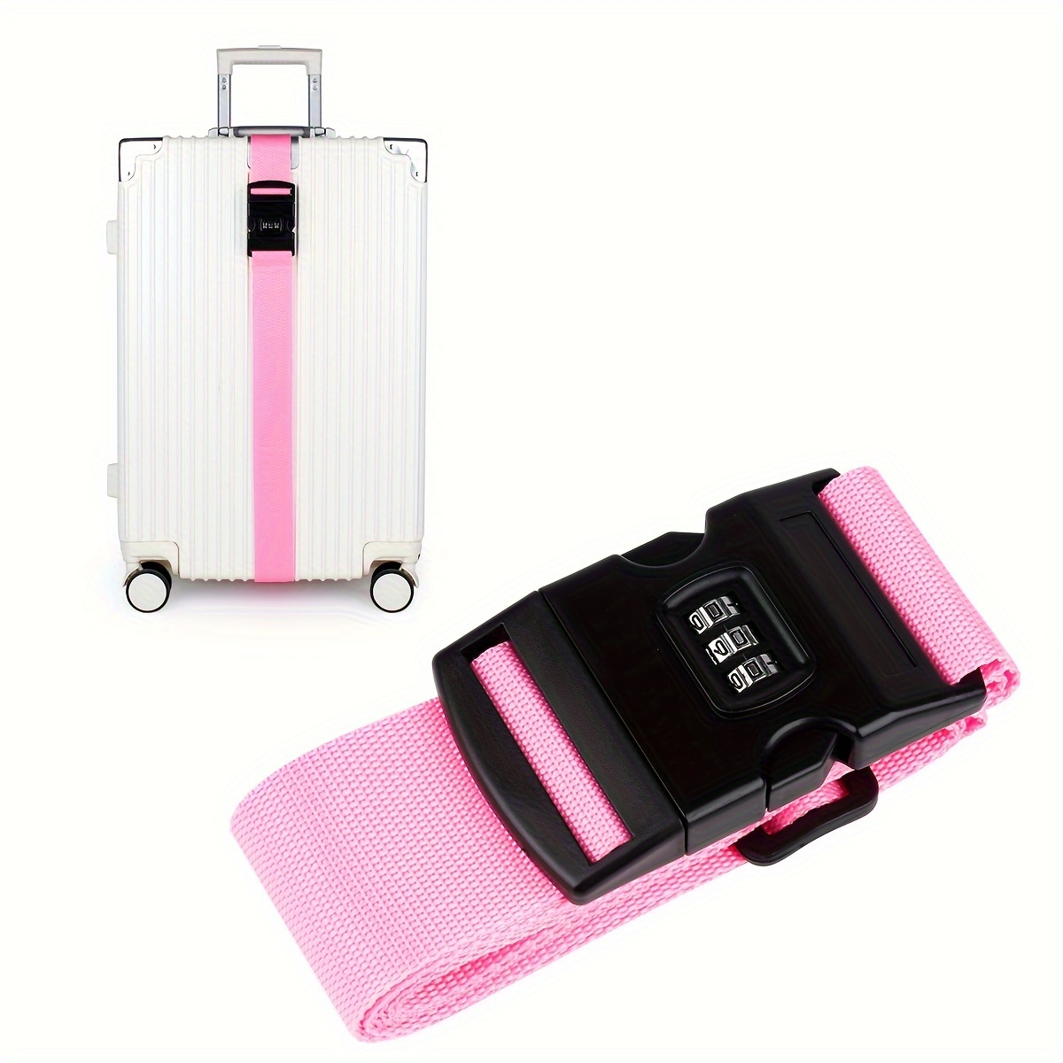 Adjustable Travel Luggage Strap Combination Lock - Temu Canada