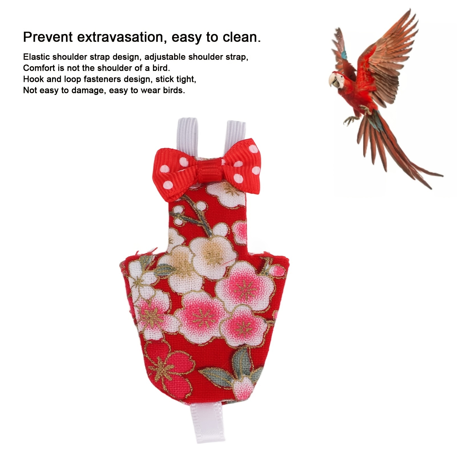 DIY easy sewn parrot (bird) costume