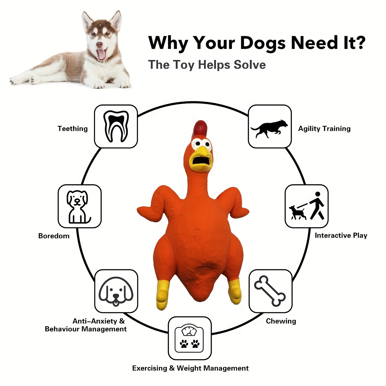 Stuffed Toys For Dogs Pet Interactive Play Toys Pet Interactive Toys Self  Play Pet Squeeze Toy