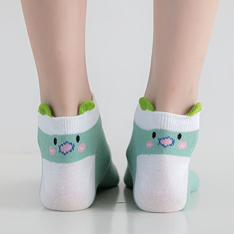 5 Pairs Cartoon Animal Print Socks Soft Lightweight Invisible Ankle Socks Women's Stockings Hosiery | Shop Now For Limited-time Deals | Temu 5 Pairs Cartoon Animal Print Socks Soft Lightweight Invisible Ankle Socks Women's Stockings Hosiery | Shop Now For Limited-time Deals | Temu