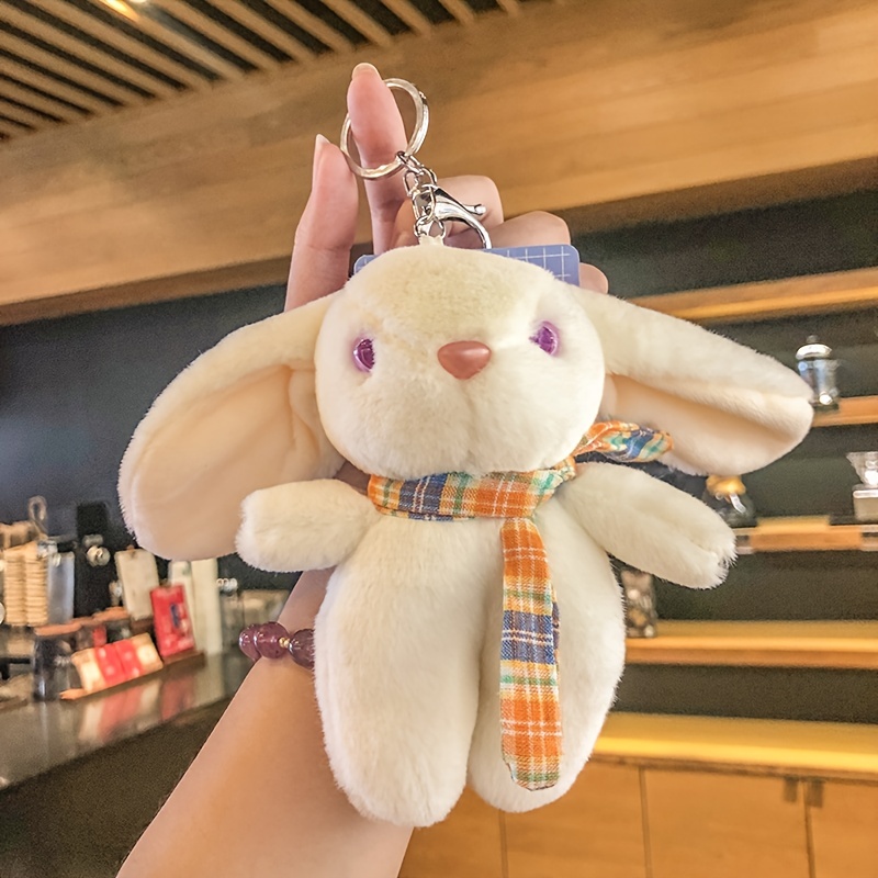 Needle Felted Bunny Animal Keychain Miniature Bunny/rabbit 