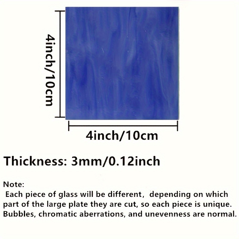 Colored Glass Sheet Blue Series Transparent Glass Flat Glass - Temu