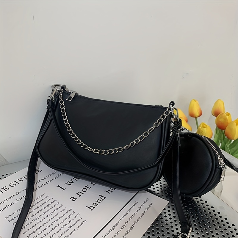 Mini Crossbody Bag For Women, Pu Leather Shoulder Bag, Simple And