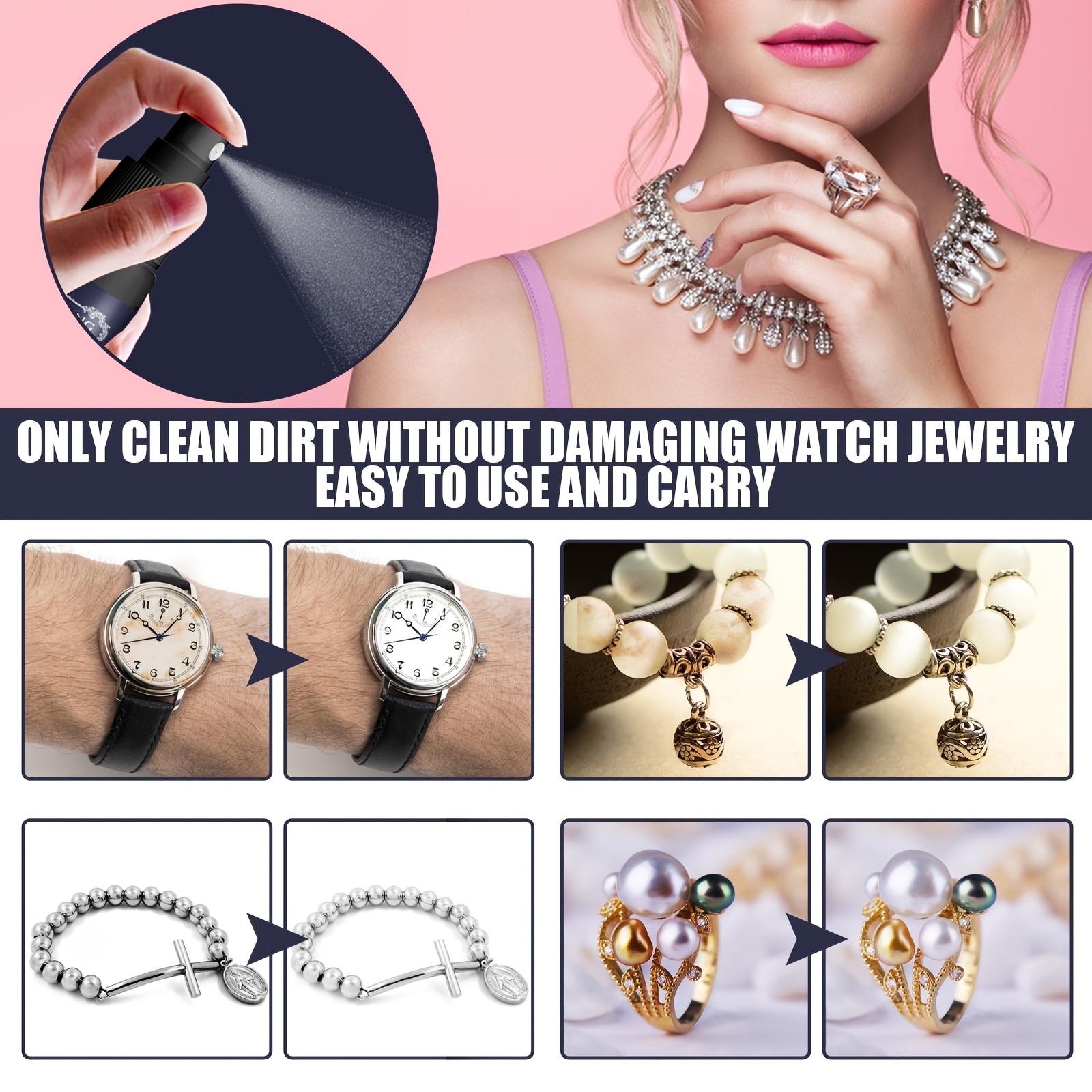 Jewelry Cleaner for Watch and Diamond Ring Maintenance
