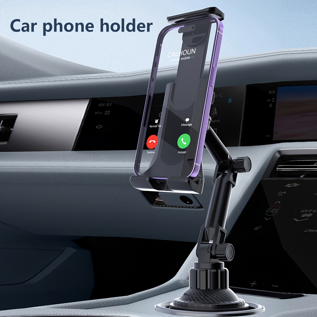 Car Phone Holder Rear Armrest Water Cup Holder Mobile Phone - Temu