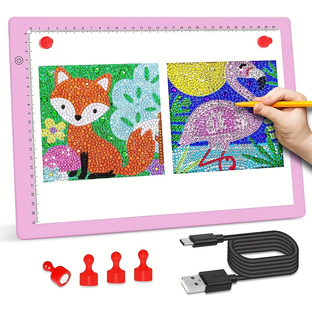 A3 Drawing Light Box, Diamond Painting Accessory Light Pad, Stepless  Dimming, 3 Levels Brightness Light Board, With Type-c Cable, Ultra-thin Drawing  Light Box,used For Diamond Painting, Sketching, Template Making, Art  Drawing 