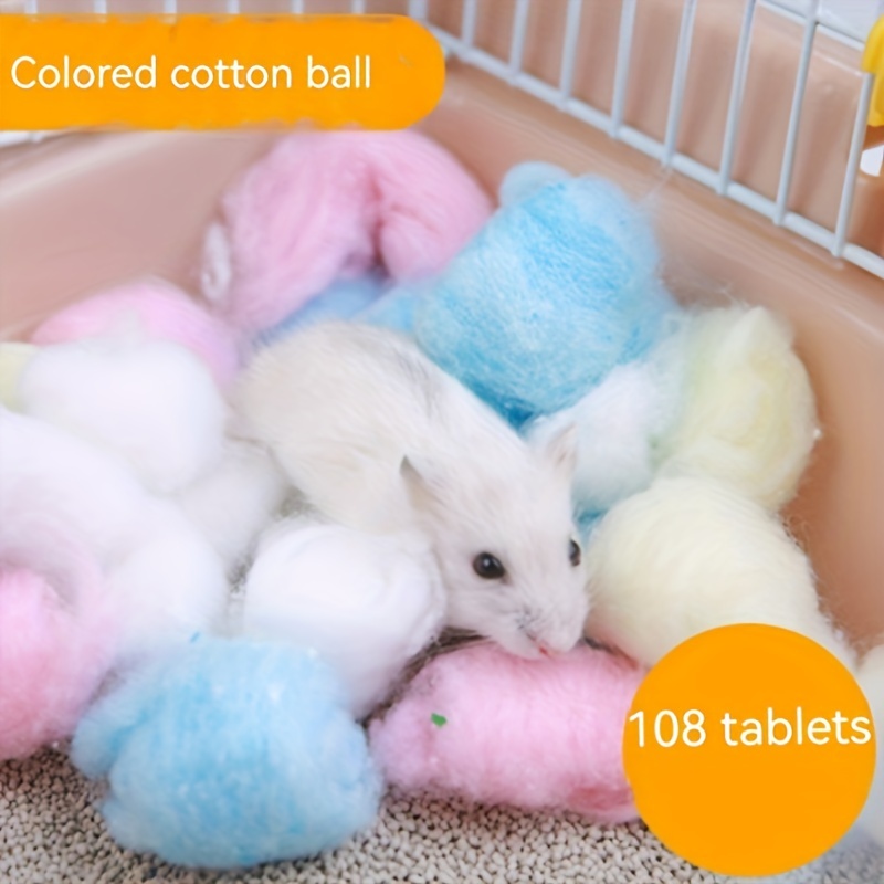 Colored Hamster Cotton Balls Hamster Small Pet Warm Winter - Temu