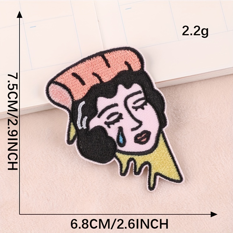 6pcs Skull Ghost Head Butterfly Cloth Label Clothing Patch Embroidery Patches