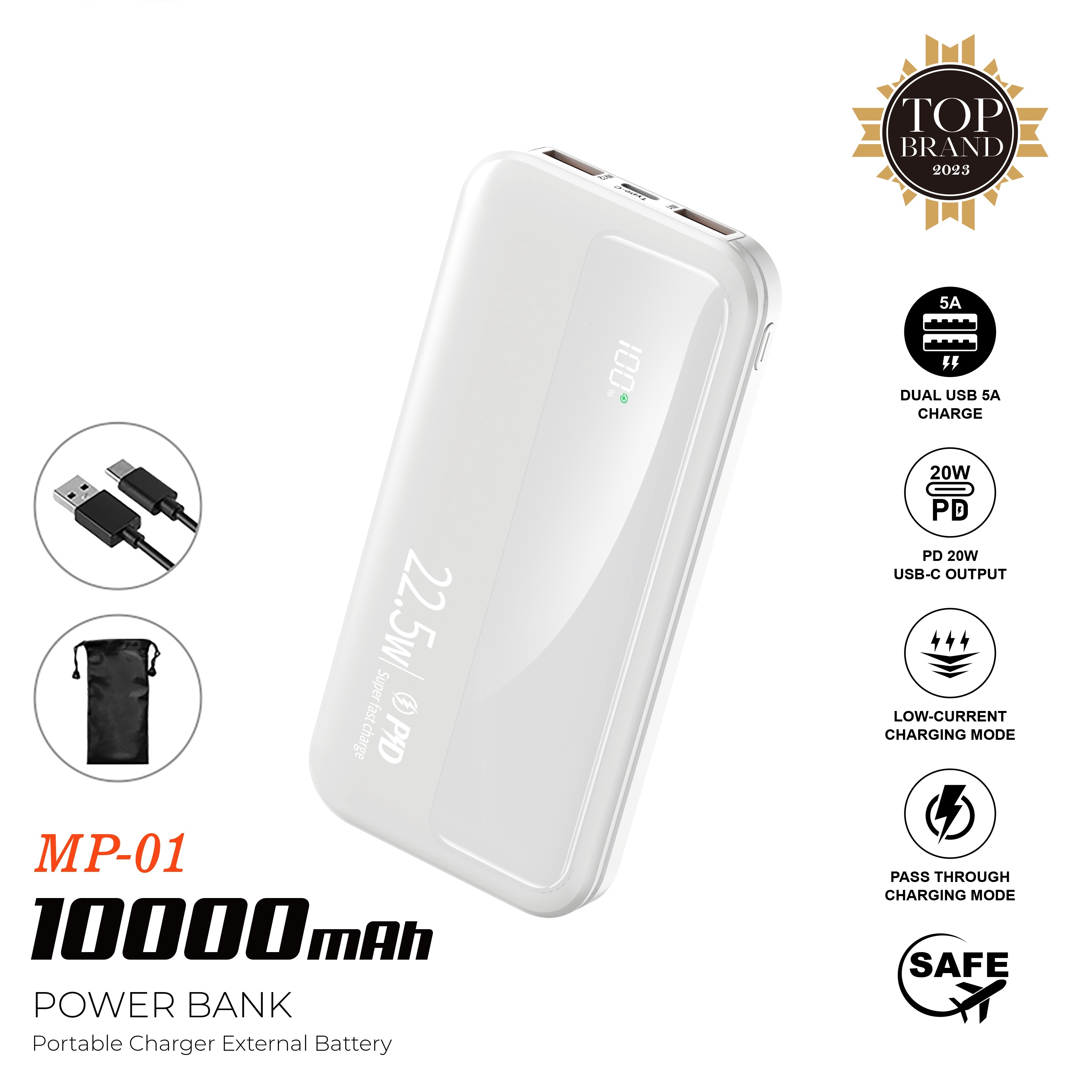 10000mah 5v2a Fast Charging Cute Portable Pocket Power Bank - Temu