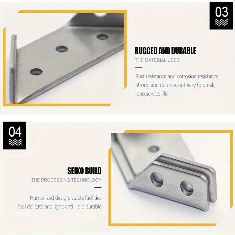 1pcs stainless steel triangle fixed bracket Angle of the frame equerre metal  fixation Multi-purpose triangular code bracket