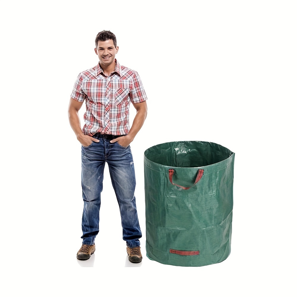 Large Capacity Garden Bag Garden Waste Bag Garden Waste Woven Rubbish Bags  Leaf Sack Foldable Trash Can Trash Containers - AliExpress