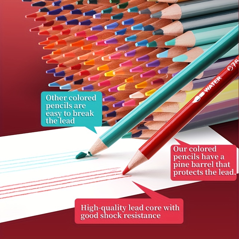 Premium Quality 48 Colors Professional Colored Pencils Set With