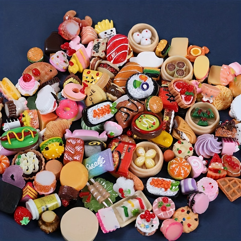 Toyvian 6st Snacks Mini-Essen Mini-Sachen Für Puppen