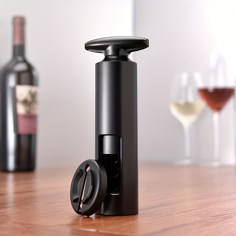 Ouvre-bouteille de vin portable, ouvre-bouteille de vin, Ensemble d'outils  à vin cadeau 4 en 1 en acier inoxydable, accessoires