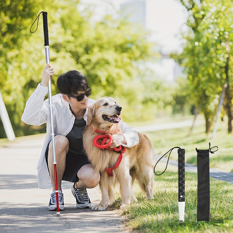 Walking Stick Blind Foldable Reflective Cane Crutch - Temu