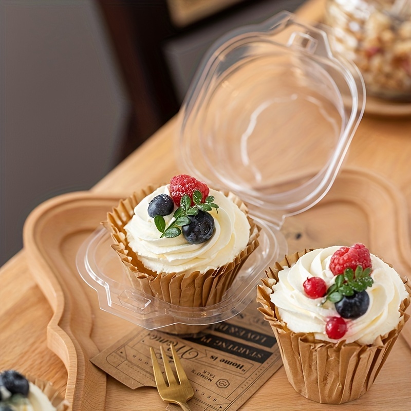 Cupcake Takeaway Box Double layer Covered Cup Cake Muffin - Temu