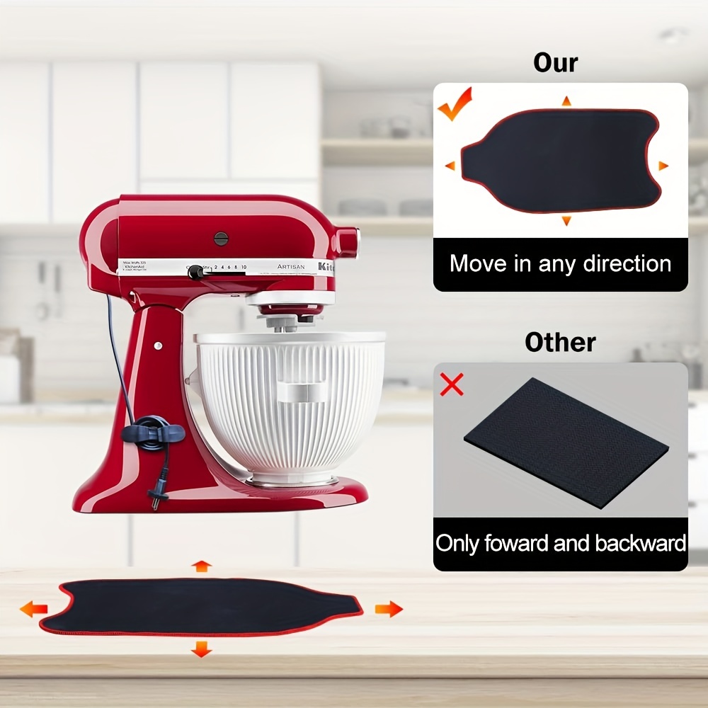 1pc, Bamboo Mixer Mat Slider Compatible With Tilt Head Kitchen Aid 4.5-5 Qt  Stand Mixer, Kitchen Countertop Storage Mover Sliding Caddy For Mixer Appl