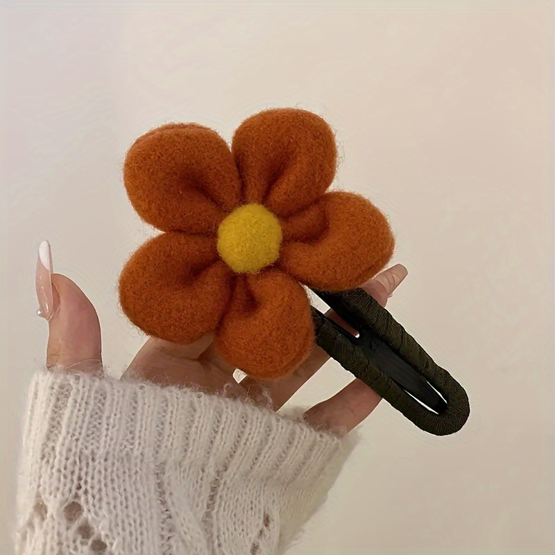 1Pc Big Flowers Decor Hair Clips Decorative Hair Accessories For Girls