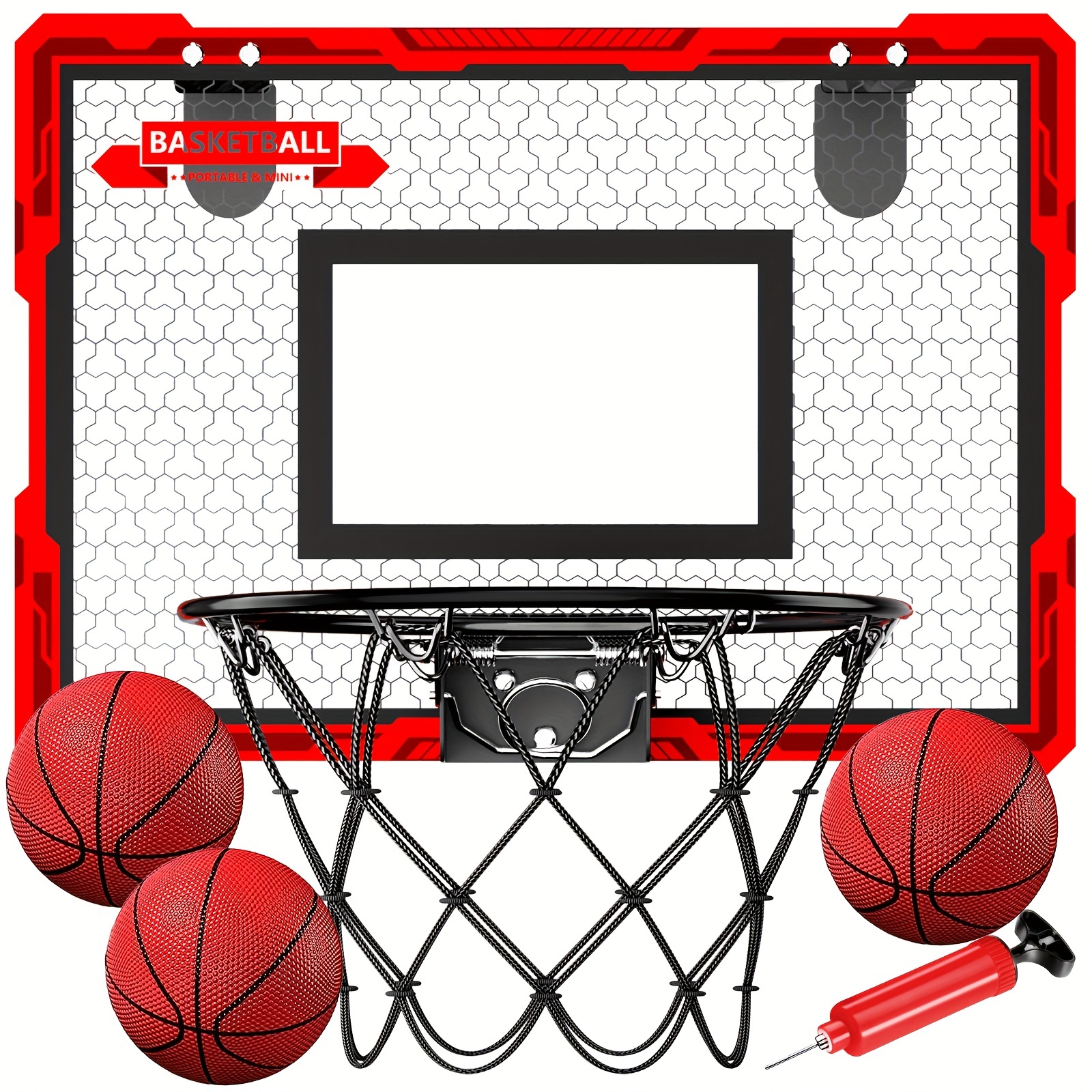 Mini Indoor Basketball Hoop Set with Electronic Scorer and 3 Balls –  Bellochiddo