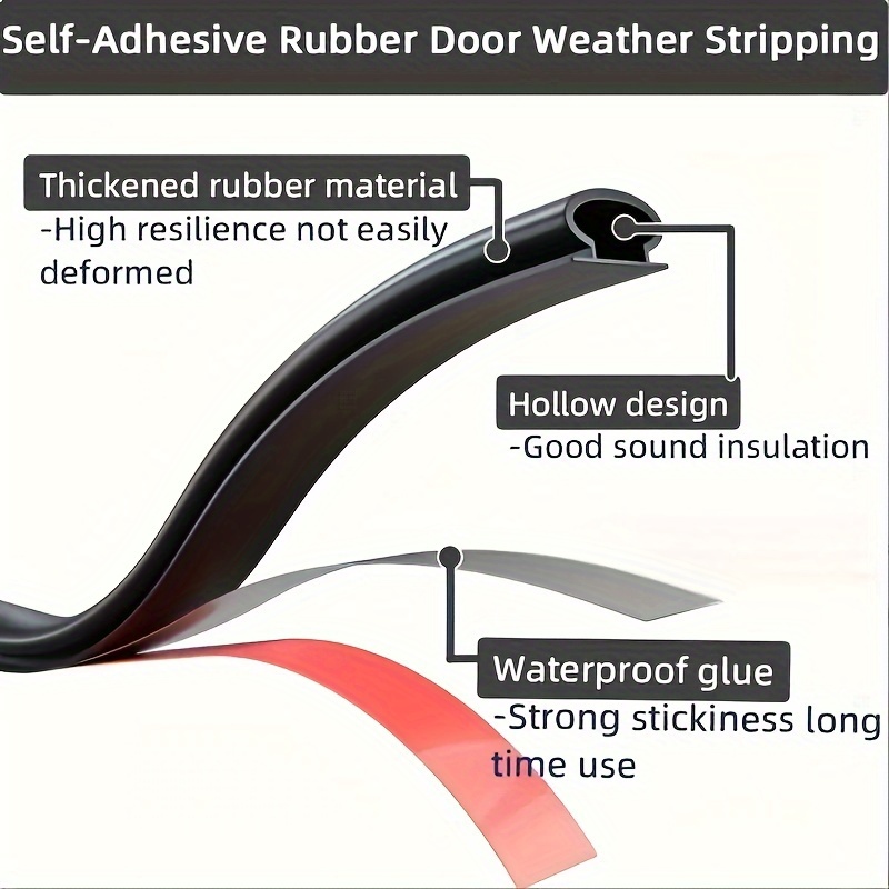 Flexible Door Bottom Seal Strip Wind and Noise Reduction – SEDMECA
