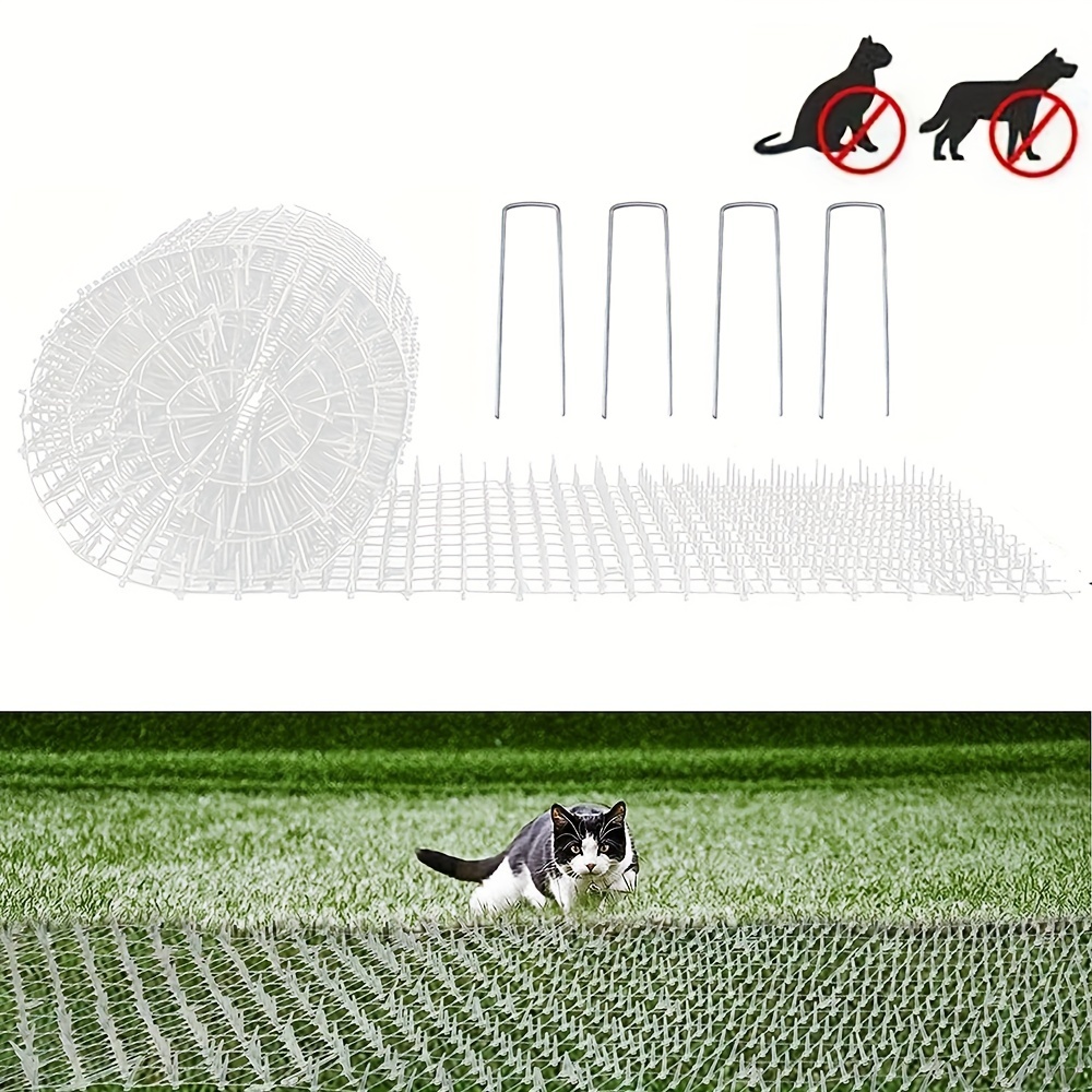 Outdoor Cat Scat Mat With Spikes Stop Digging And Protect - Temu