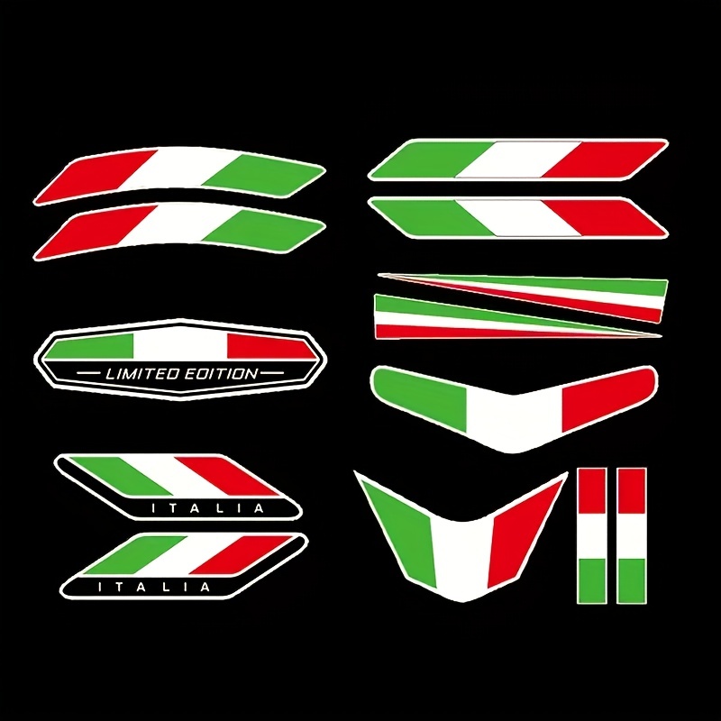 13pcs Adesivo Bandiera Italia Distintivo Emblema Decorazione - Temu  Switzerland