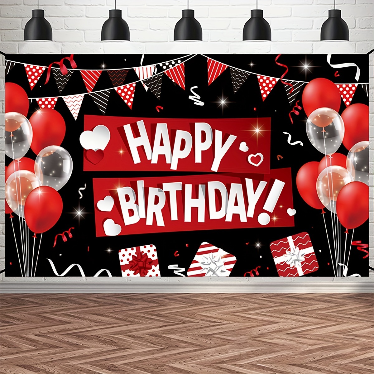 Birthday Decorations Black Red Birthday Party Decorations - Temu