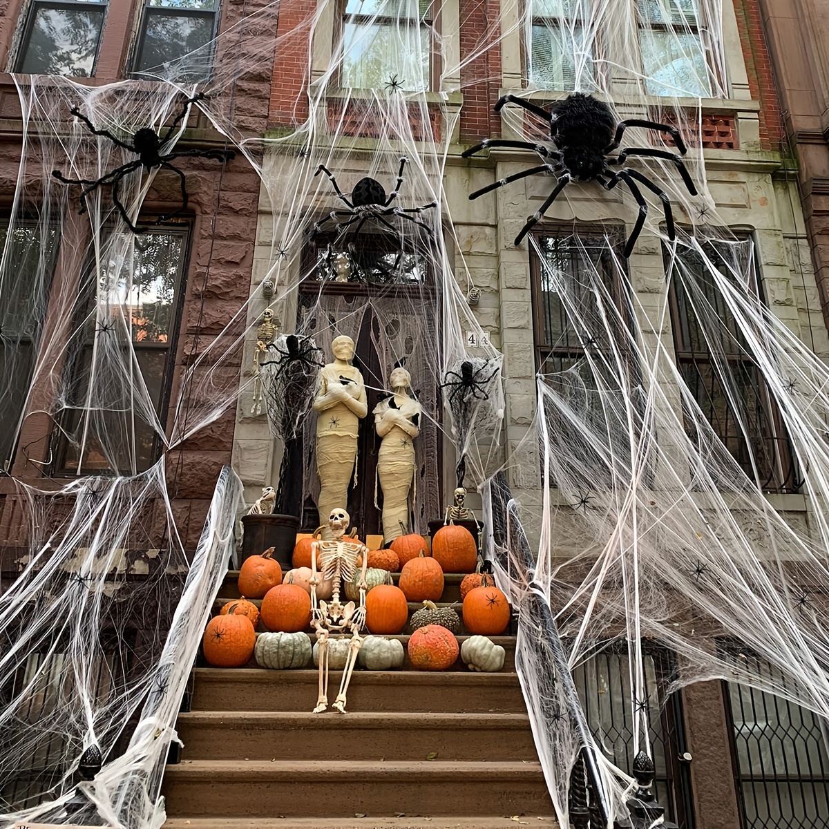 Decorazione porta teschio di ragno Decorazione porta Copriporta Poster porta  Idee decorazione porta Decorazione porta d'ingresso Decorazioni porta  Halloween -  Italia