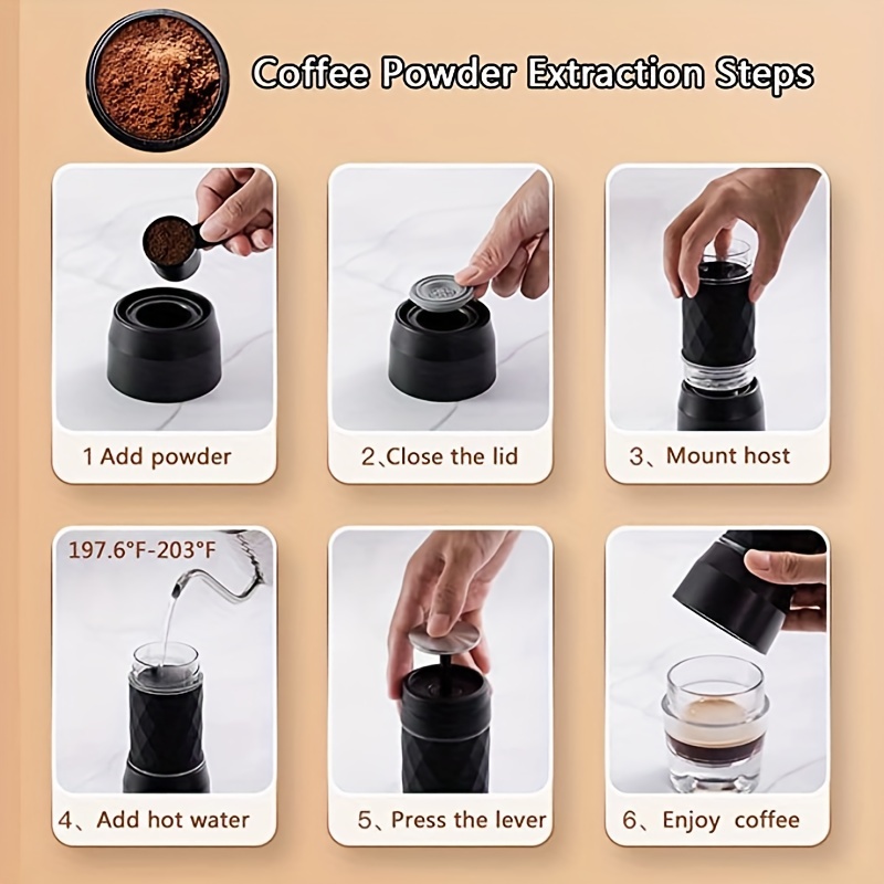 Portable 3-in-1 Espresso Maker For Car & Home - Compatible With Nespresso  Dolce Pods And Ground Coffee Powder - Enjoy Fresh Coffee Anywhere! - Temu