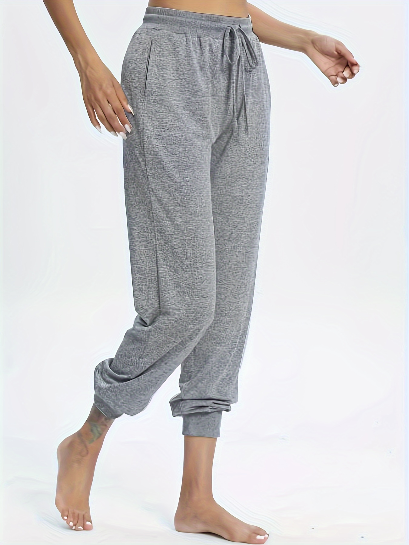 Solid Drawstring Jogger