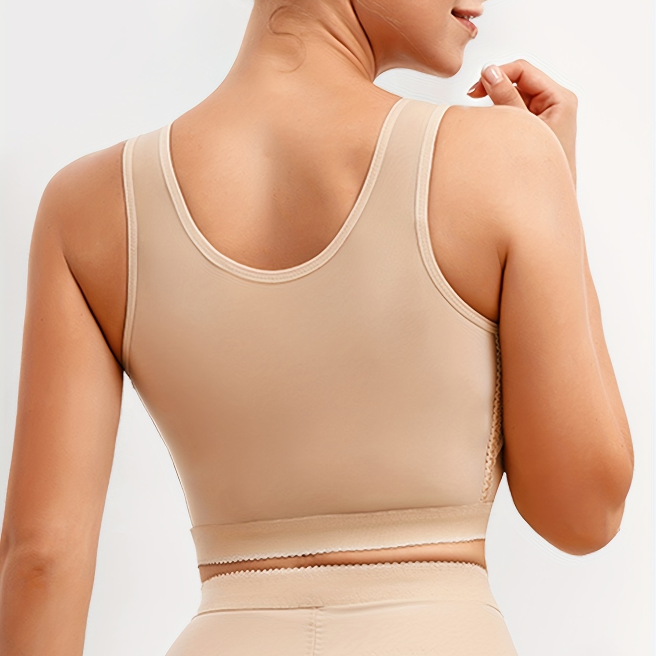 Post surgery Front Closure Bra Comfy Breathable Full - Temu