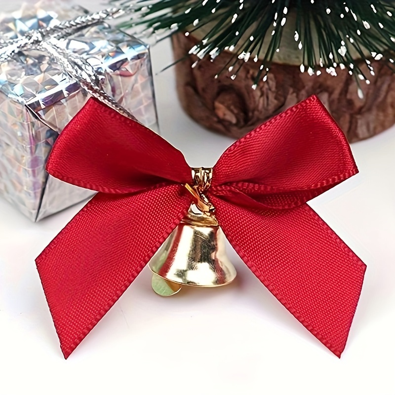 Red Ribbon For Christmas Decoration Diy Making Bow Gift - Temu