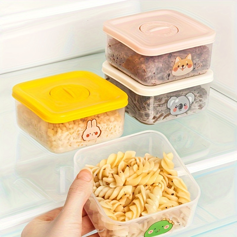 4Pcs/1Pcs 60ML/150ML PP Kitchen Sealing Box Snack Container