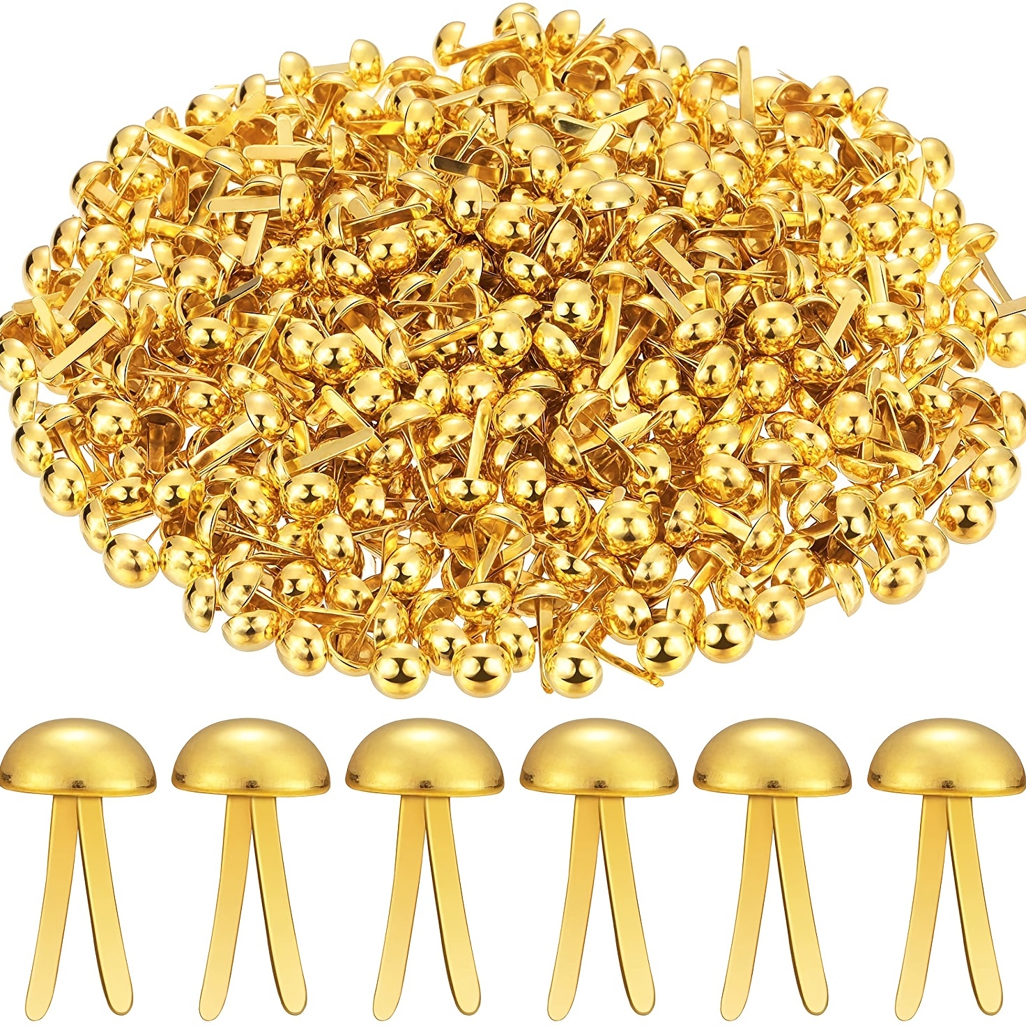 Pack of 50 Split Pins Paper Fasteners Office Stationery Arts Crafts Brass