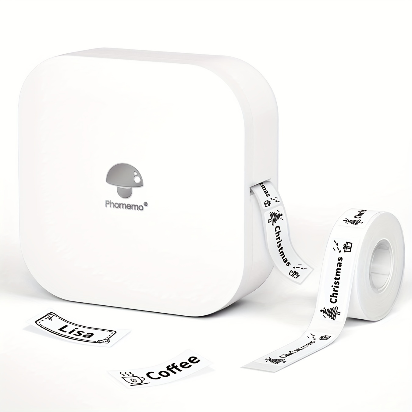 Phomemo Máquina etiquetadora con cinta, impresora portátil de etiquetas  Bluetooth inalámbrica D35, fácil de usar con smartphone, pequeña  etiquetadora