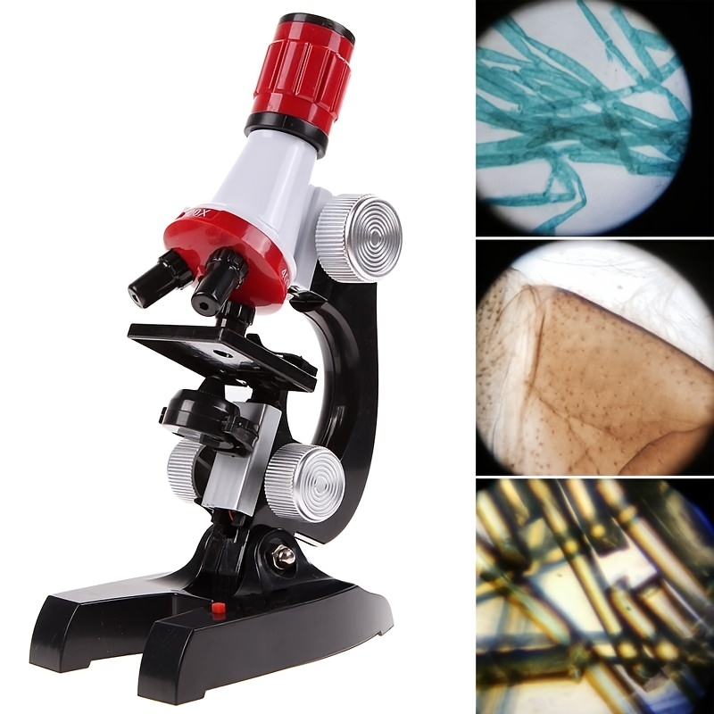 Kids Microscope Kit LED 100 1200X Biological Microscope