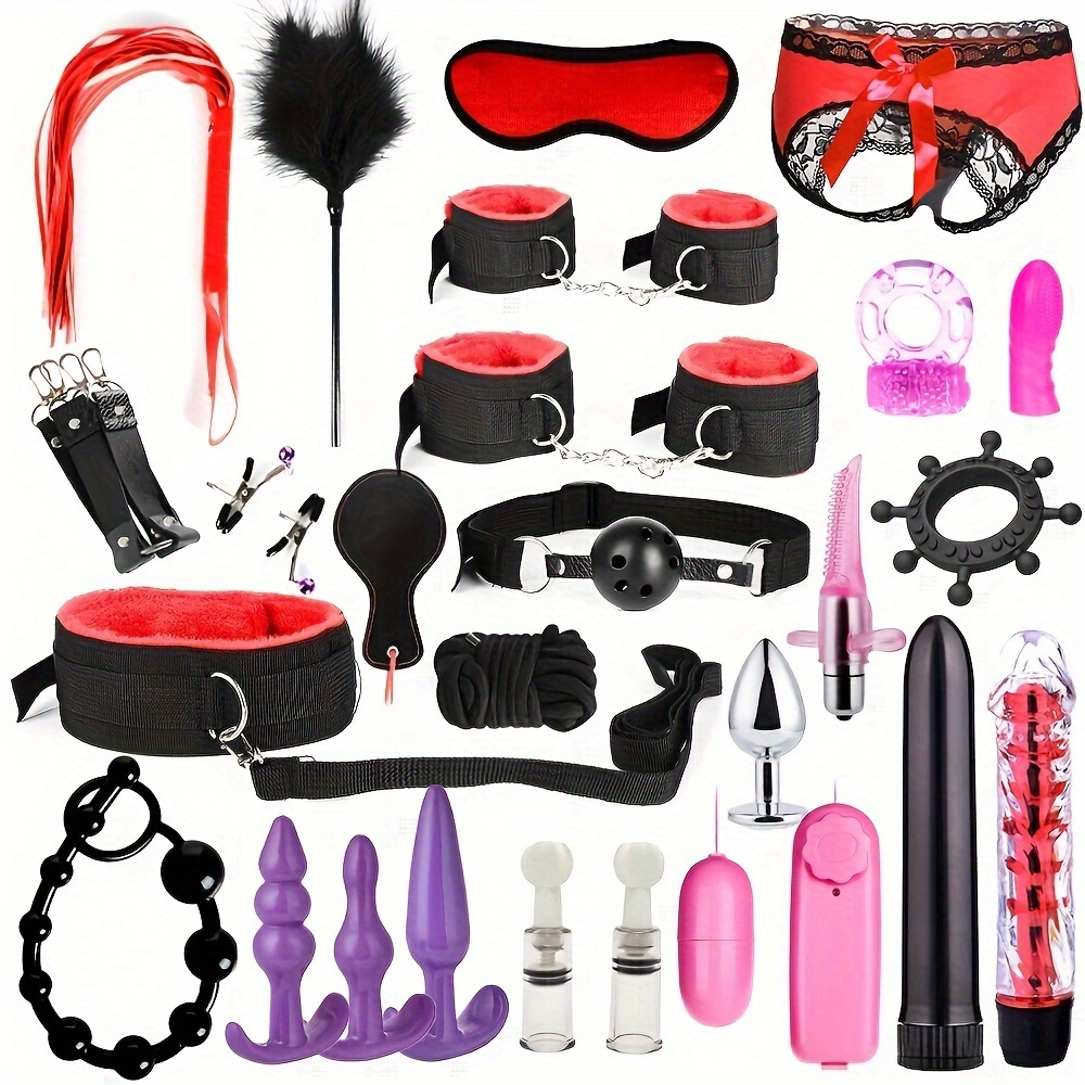Kit BDSM de Bondage 26 pièces/ensemble pour Couple, jouets adultes