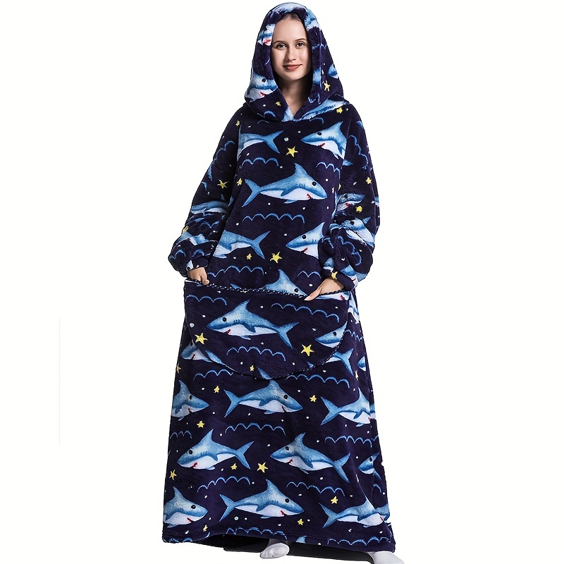 Acheter Couverture à capuche pour femme, poche verticale étendue